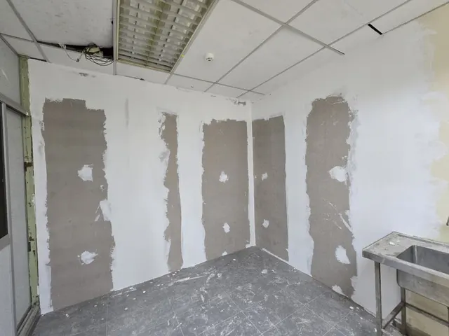 Partition surfaces before painting.