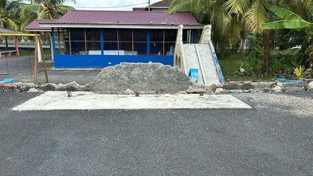 Outdoor area before the recorded work item.