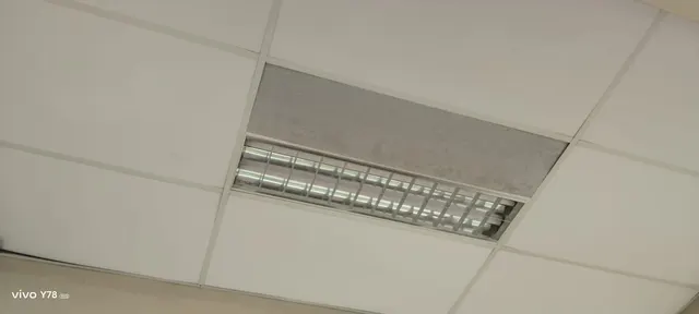 Ceiling light fitting at PAPN.