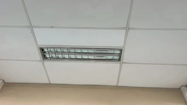 Ceiling light fitting after the recorded work item.