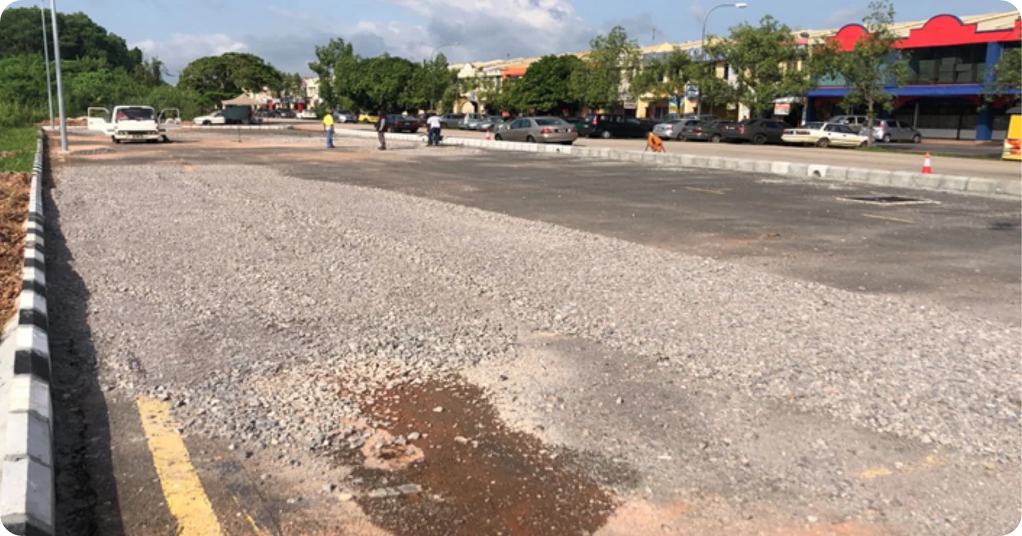 Road Repair and Resurfacing Works - before